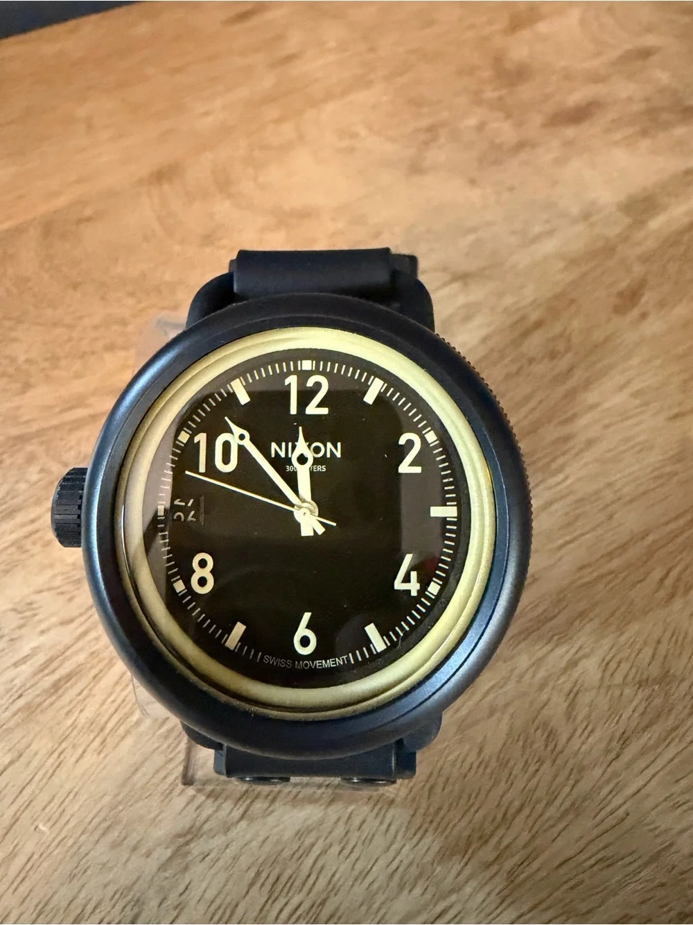 Nixon The October Black Watch with Gold Accents